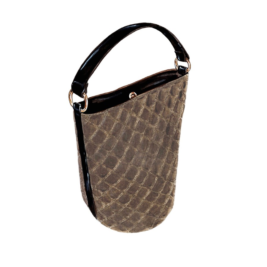 Accessories The J. Peterman Company | Quilted Bucket Bag