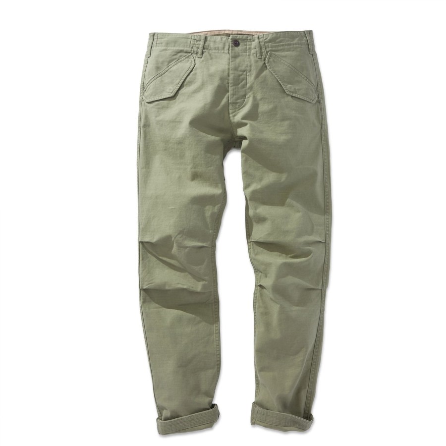 Men The J. Peterman Company Pants & Shorts | Sateen Flight Pant Olive