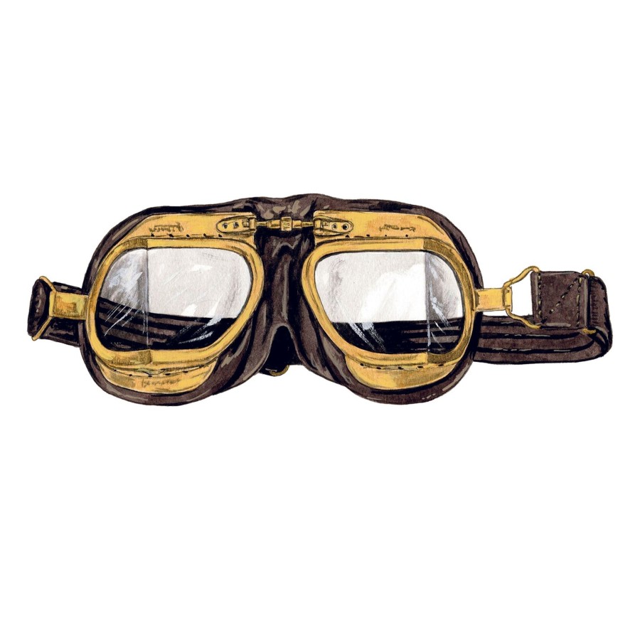 Accessories The J. Peterman Company | Halcyon Goggles Brown