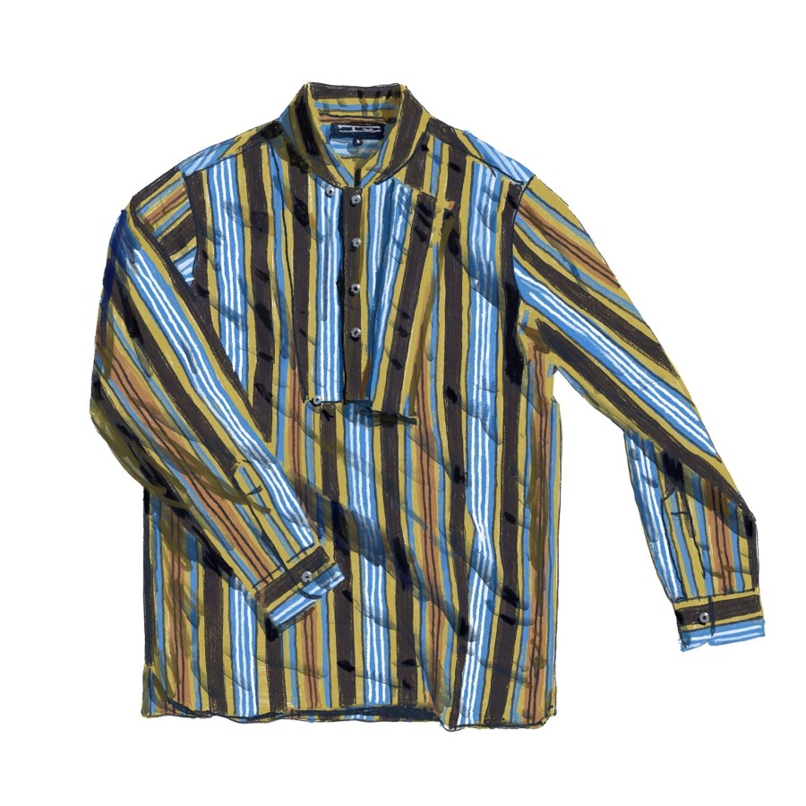 Men The J. Peterman Company Shirts | Sedona Bib Front Tunic