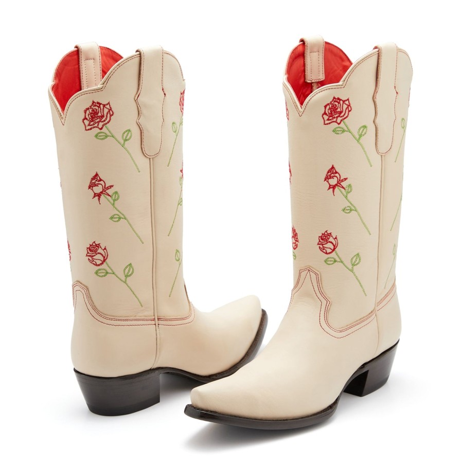 Accessories The J. Peterman Company | Red Rose Western Boots