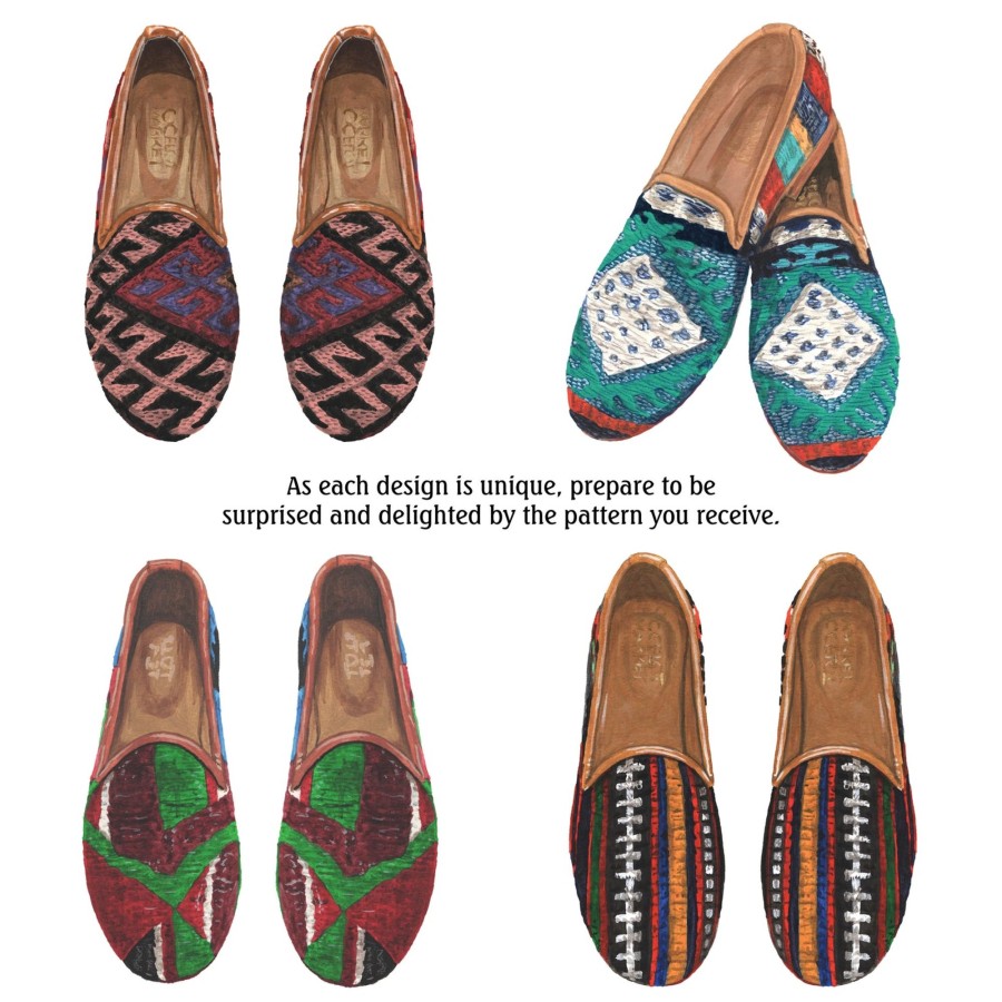 Women The J. Peterman Company Footwear | Turkish Kilim Loafers Multi