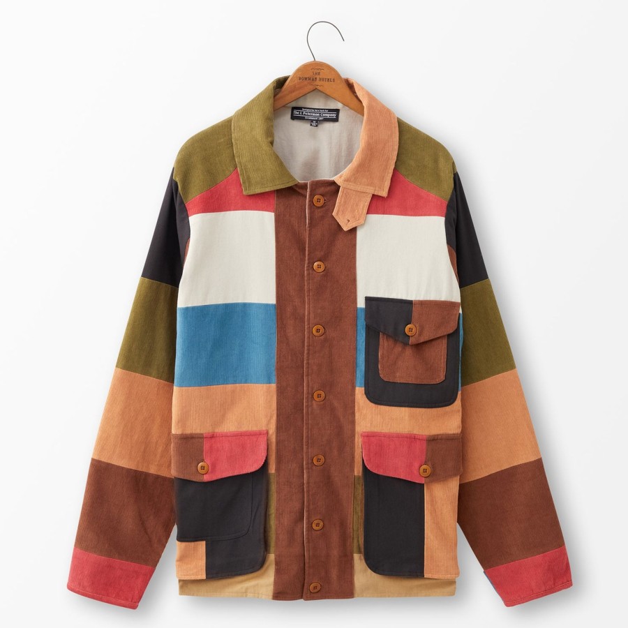 Men The J. Peterman Company Outerwear | Patchwork Hunting Coat Multi