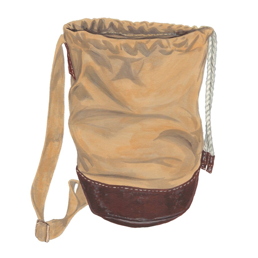 Accessories The J. Peterman Company | Waxed Canvas Wet Bag Sand