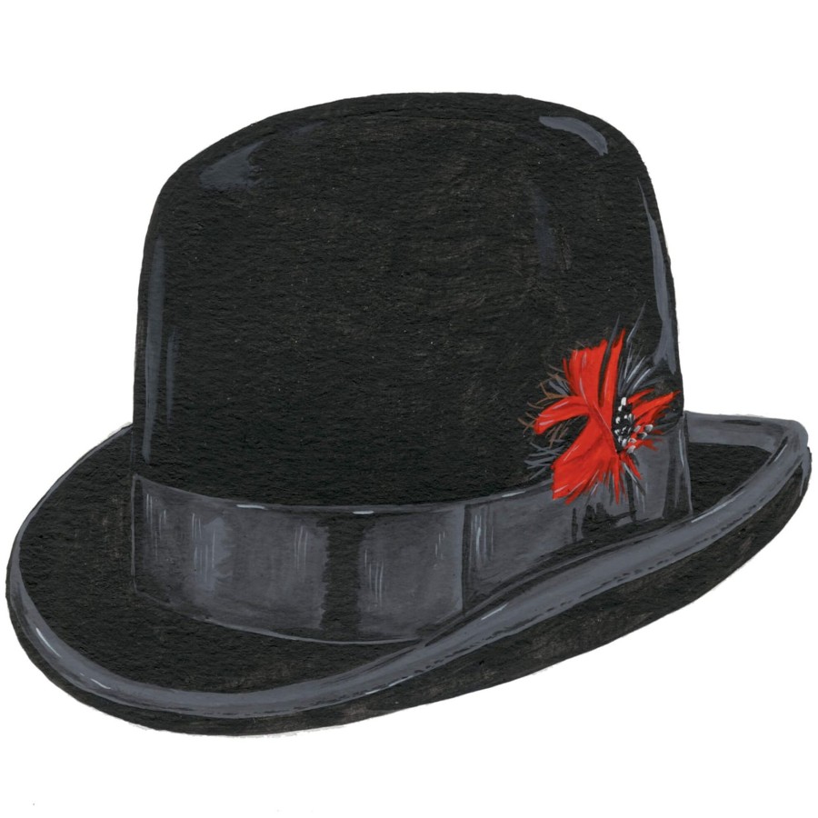 Men The J. Peterman Company Headwear | Derby Bowler Hat Black