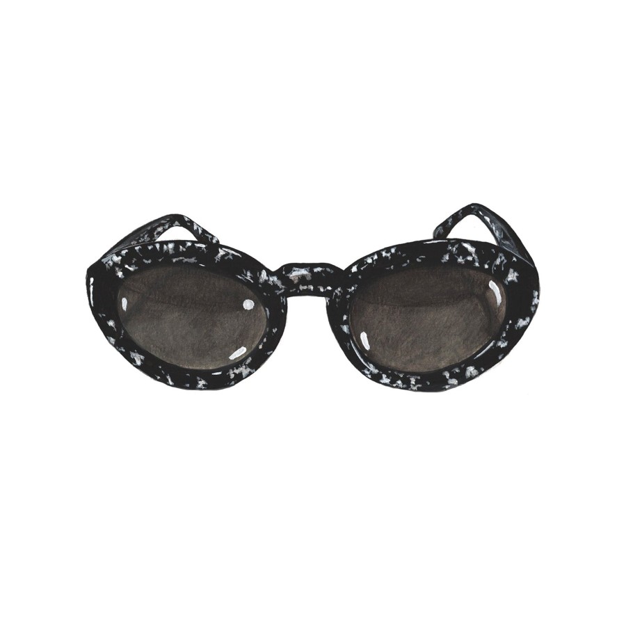 Accessories The J. Peterman Company | Art House Sunglasses Black Crystal