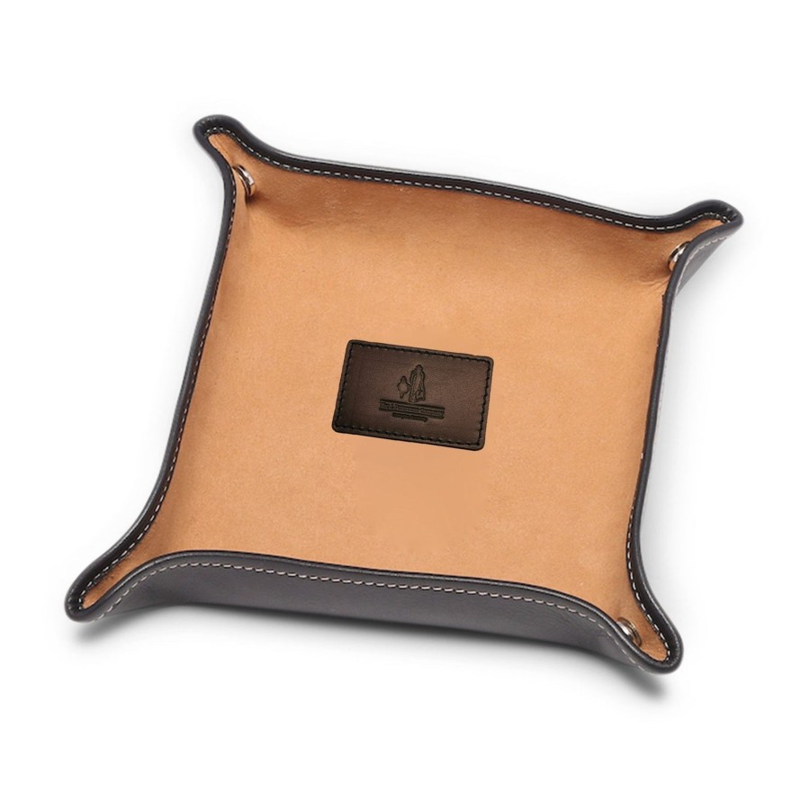 Accessories Guideboat Co. | Leather Trinket Tray Bourbon