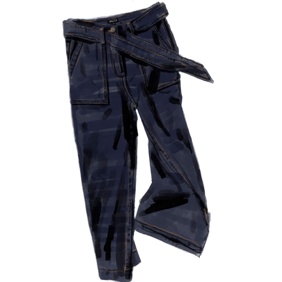 Women The J. Peterman Company Pants | Cropped Wide Leg Jean