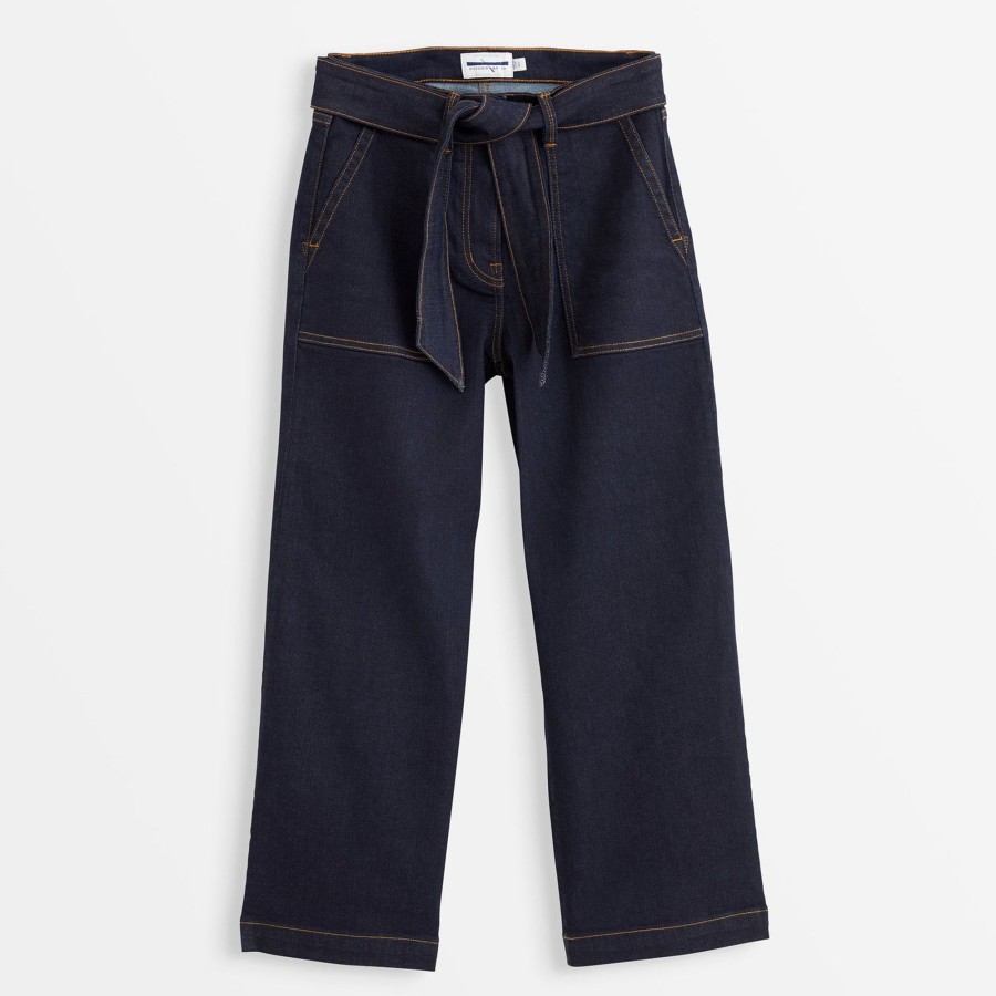 Women The J. Peterman Company Pants | Cropped Wide Leg Jean