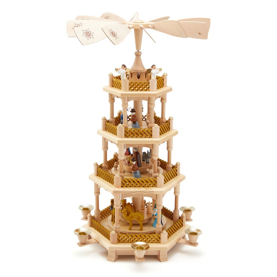 Women The J. Peterman Company Home | Large Nativity Pyramid Multi