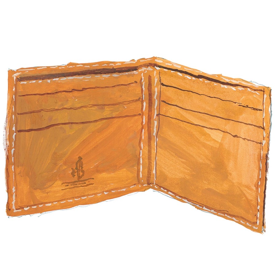 Accessories The J. Peterman Company | Baseball Glove Wallet Tan