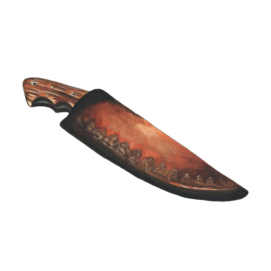 Accessories The J. Peterman Company | 1872 Frontier Knife Walnut