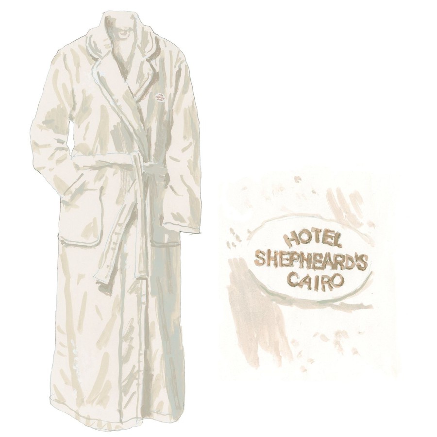 Accessories The J. Peterman Company | Shepheard'S Hotel Robe White