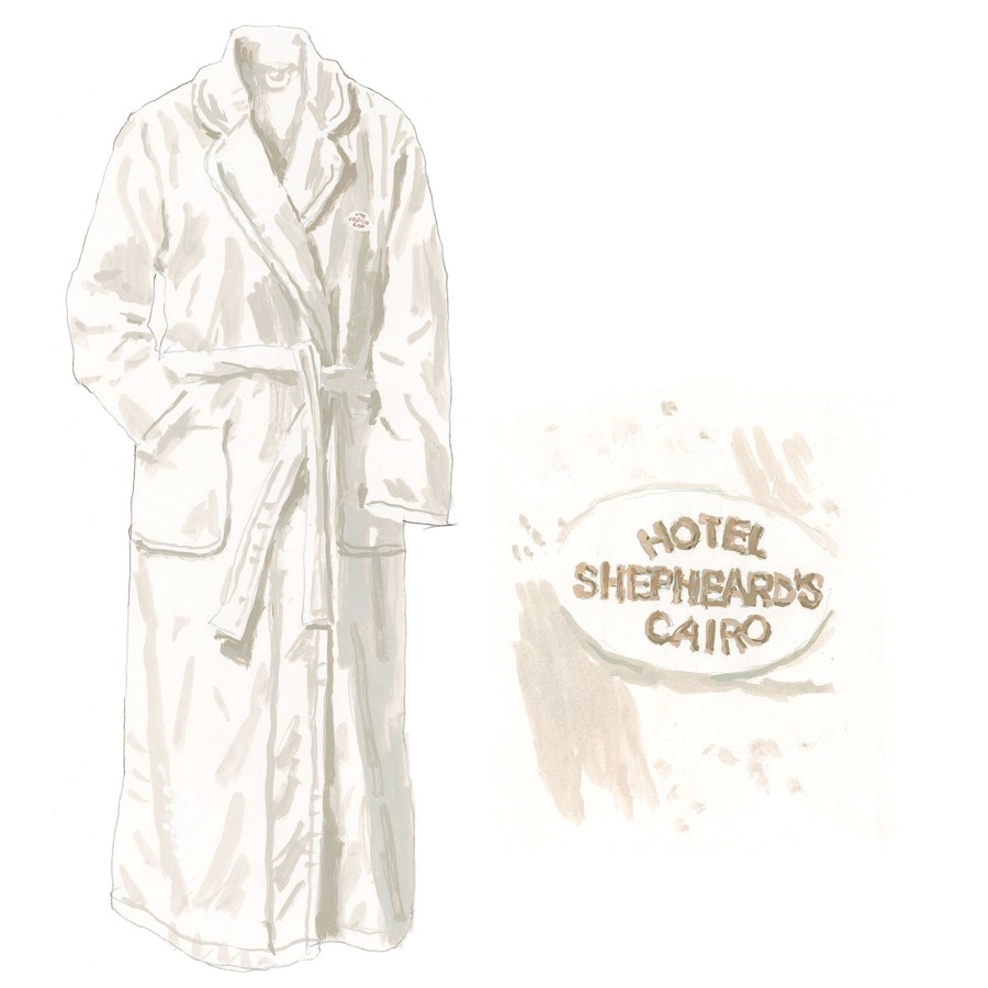 Accessories The J. Peterman Company | Shepheard'S Hotel Robe White