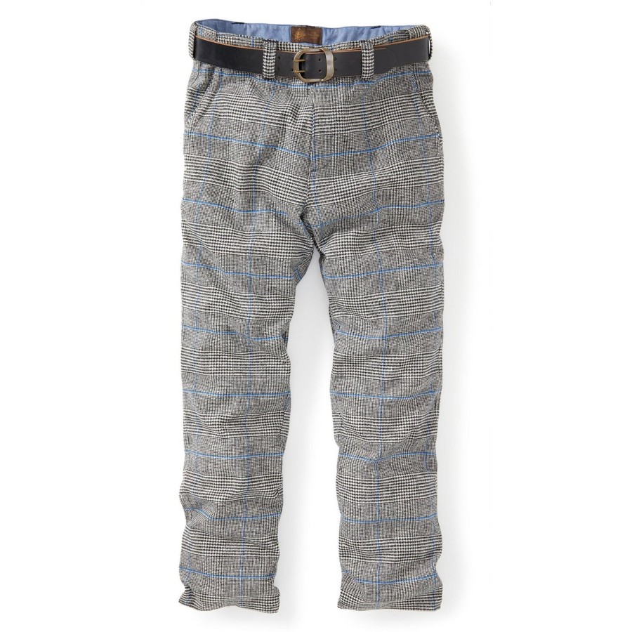 Men The Territory Ahead Pants & Shorts | Back East Prince Of Wales Trousers Charcoal