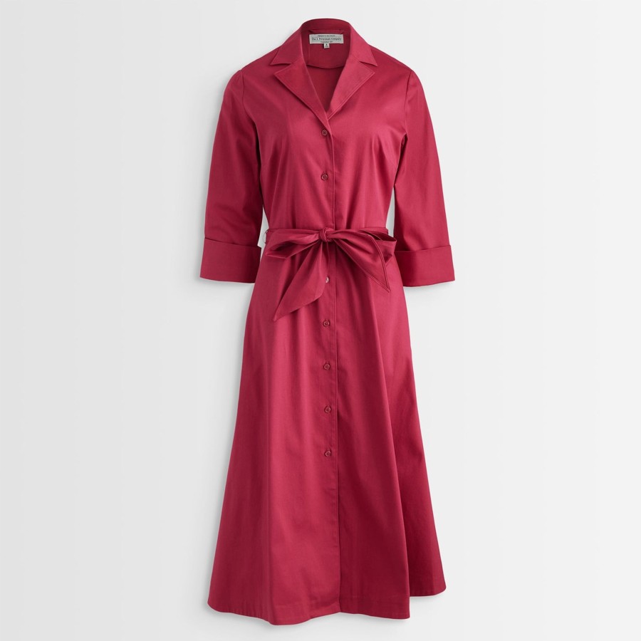 Women The J. Peterman Company Dresses | The New Long-Sleeve 1947 Dress