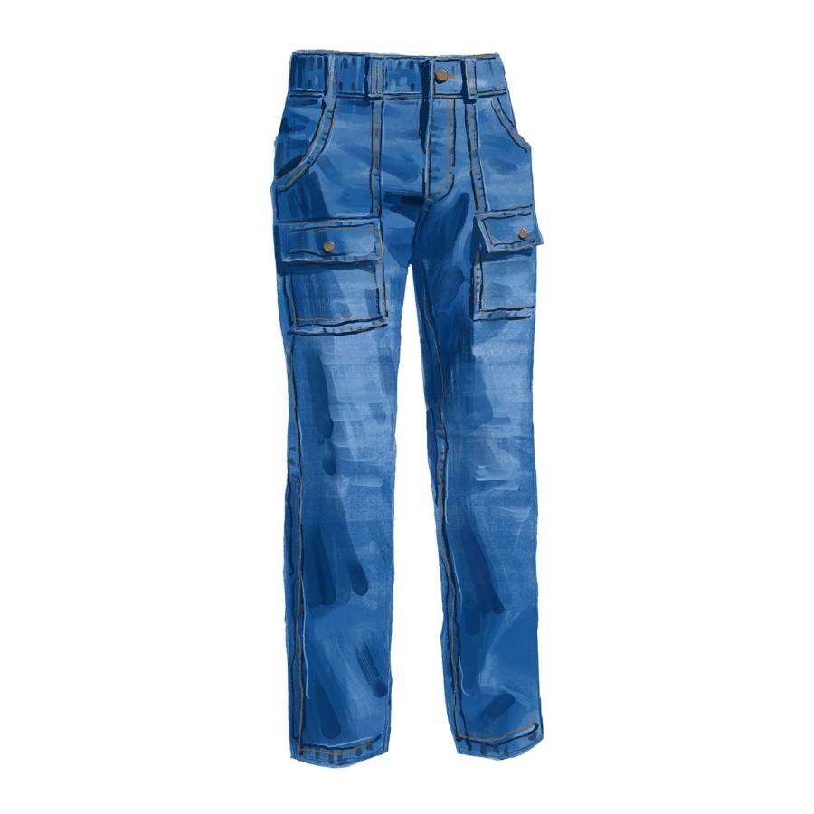 Men The J. Peterman Company Pants & Shorts | The Jp Bush Jean Rinse