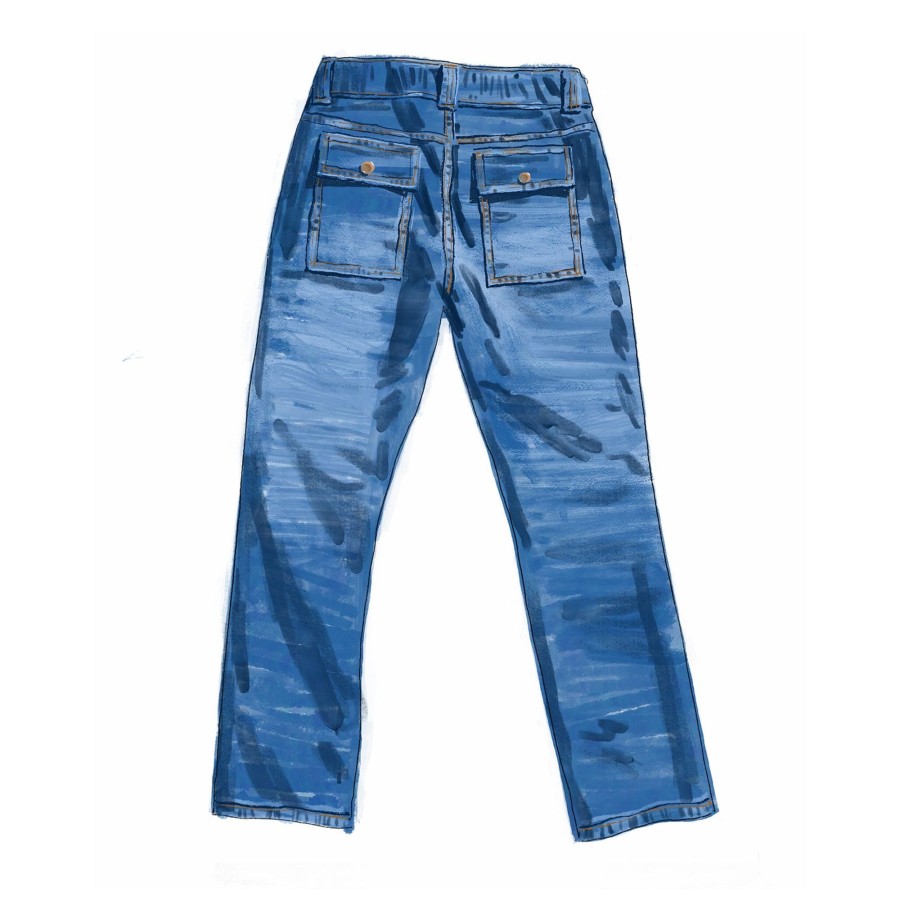 Men The J. Peterman Company Pants & Shorts | The Jp Bush Jean Rinse