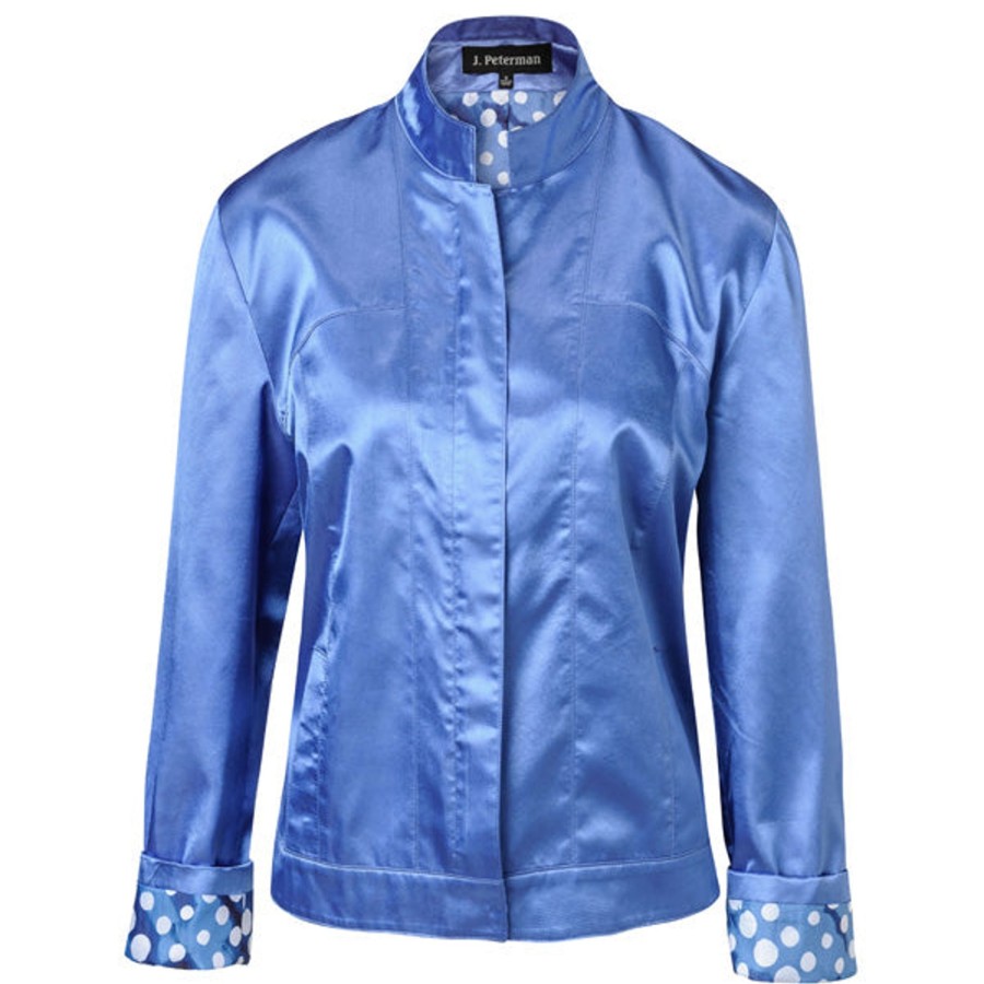 Women The J. Peterman Company Outerwear | Lc Postmodern Jacket Periwinkle