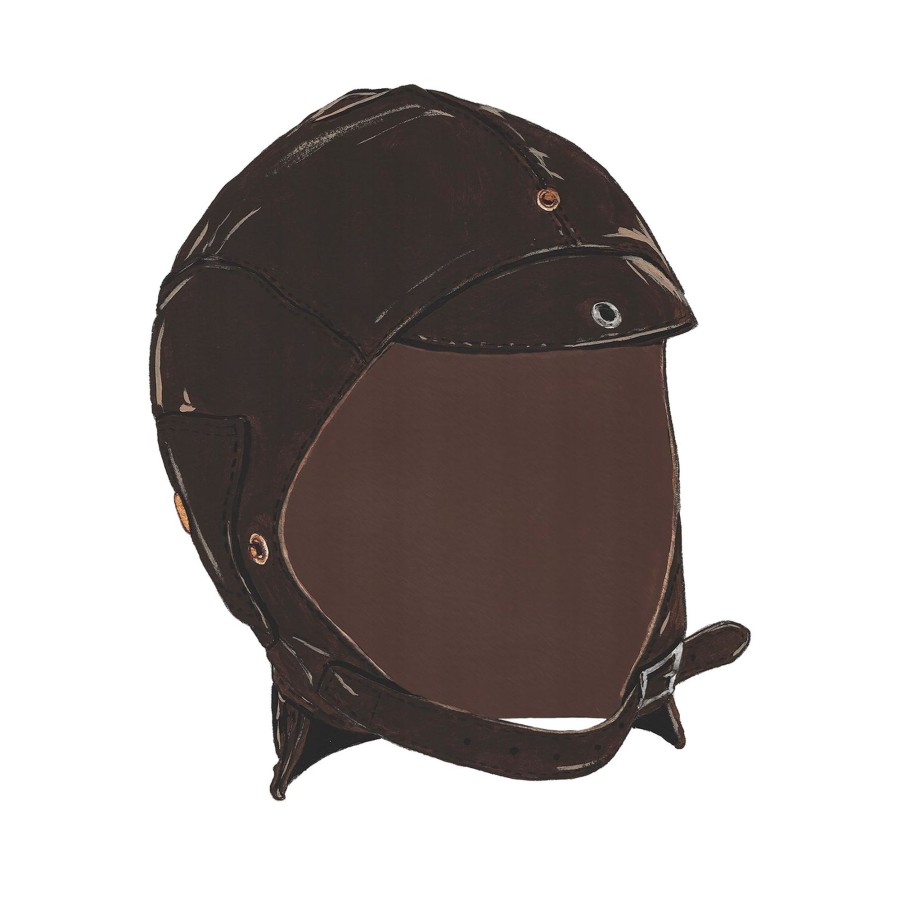 Accessories The J. Peterman Company | Leather Aviator Helmet Brown