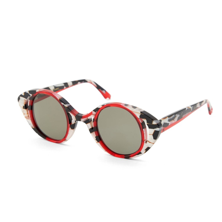 Women The J. Peterman Company Eyewear | Rue De Rivoli Sunglasses White Crimson