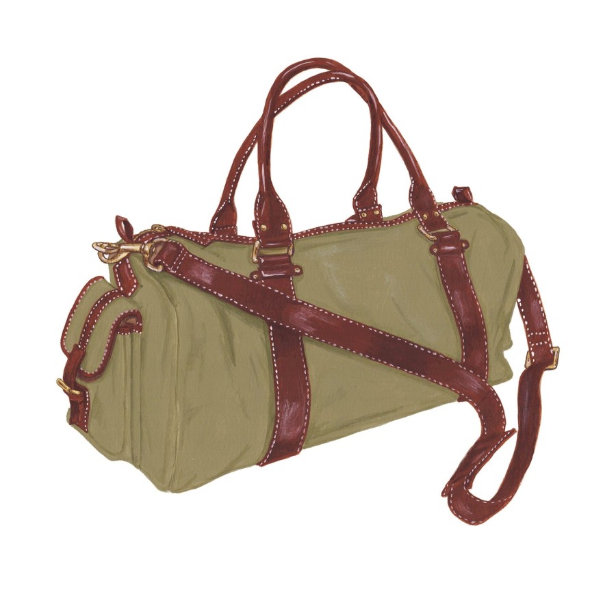 Accessories The J. Peterman Company | Canvas Excursion Bag Olive