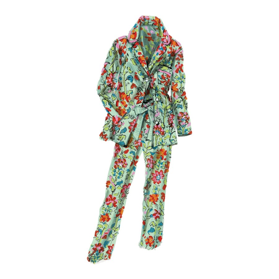 Accessories The J. Peterman Company | Provocative Print Pj Pant