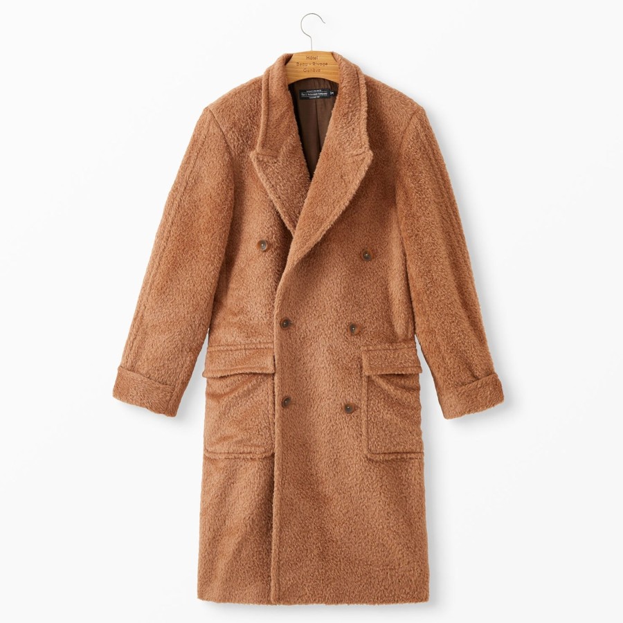 Men The J. Peterman Company Outerwear | The Teddy Coat Caramel