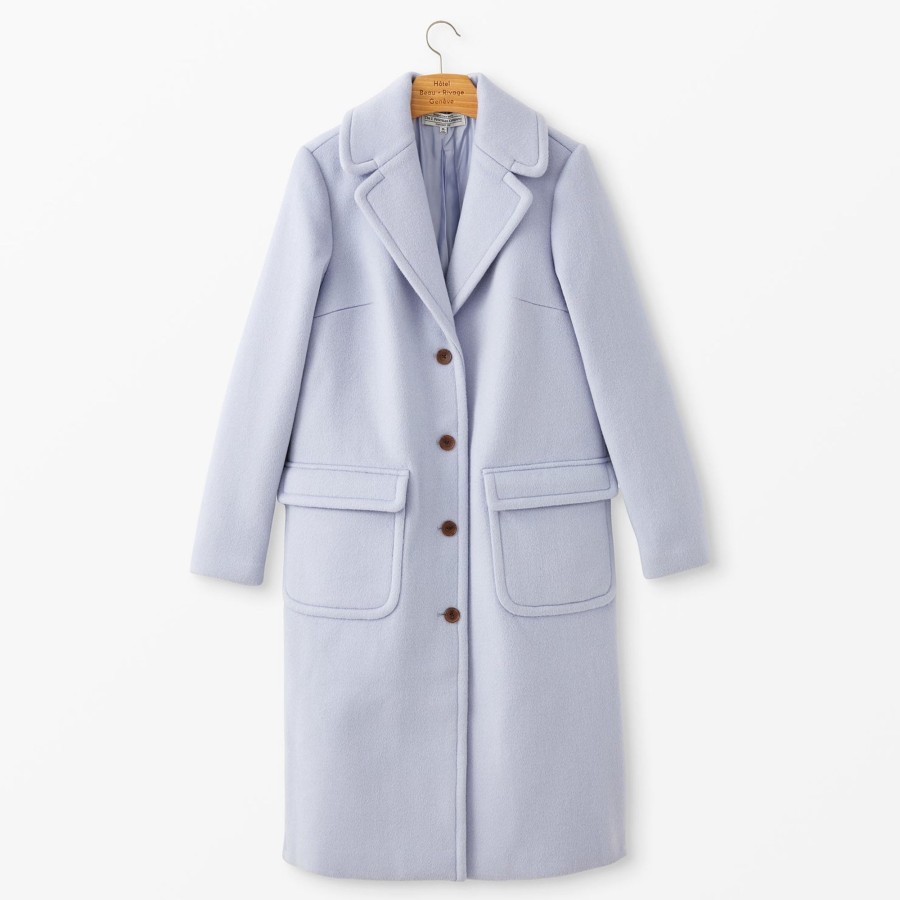 Women The J. Peterman Company Outerwear | Patch Pocket Barrel Coat