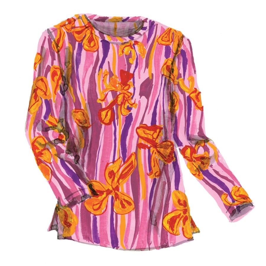 Women The J. Peterman Company Blouses & Tops | Groove Blouse