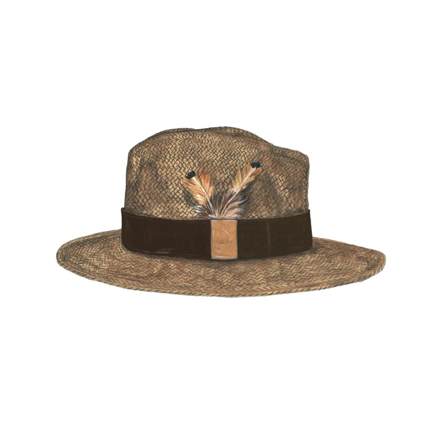 Accessories The J. Peterman Company | Shuffle Fedora Chocolate Brown