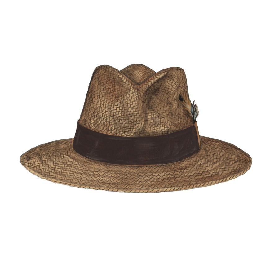 Accessories The J. Peterman Company | Shuffle Fedora Chocolate Brown