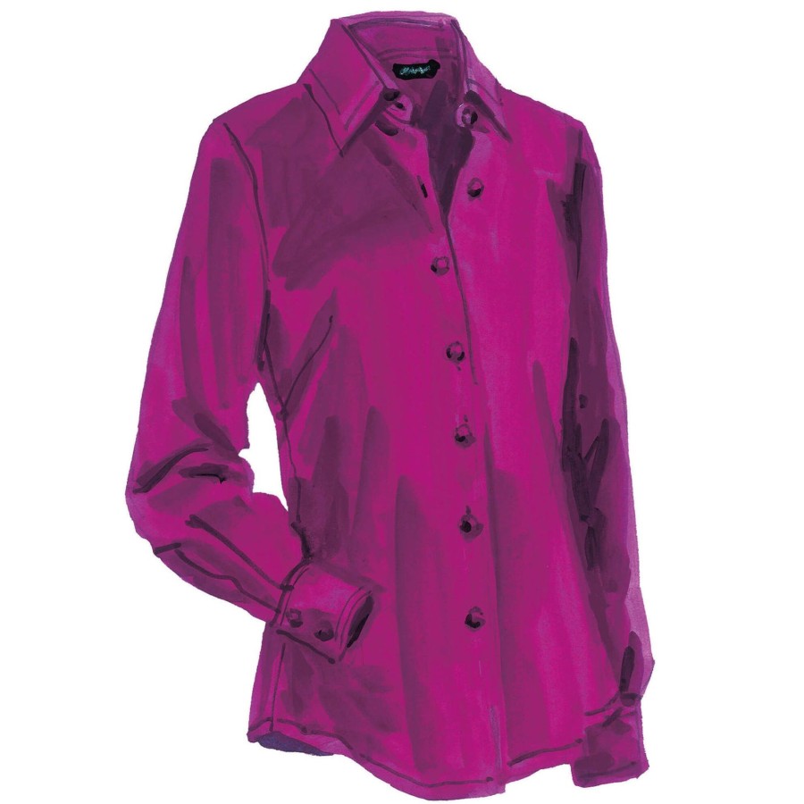 Women The J. Peterman Company Blouses & Tops | Wild Charmeuse Blouse