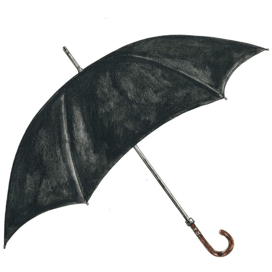 Accessories The J. Peterman Company | English Umbrella Black