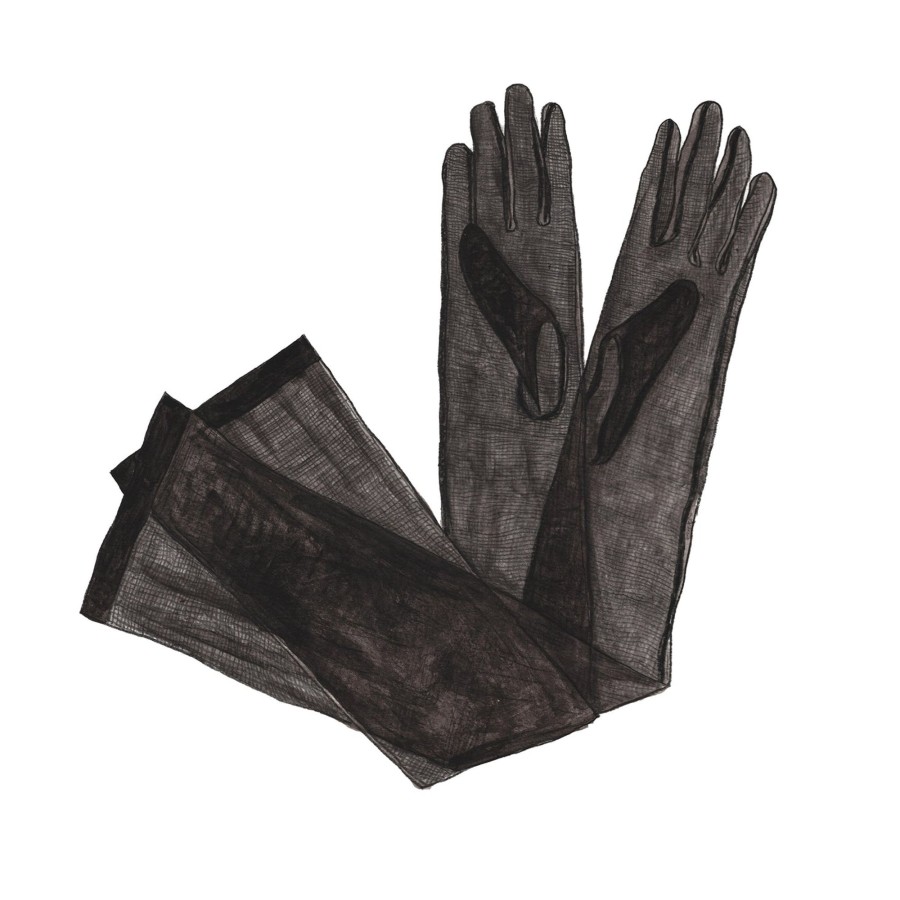 Accessories The J. Peterman Company | Arabella Tulle Opera Gloves