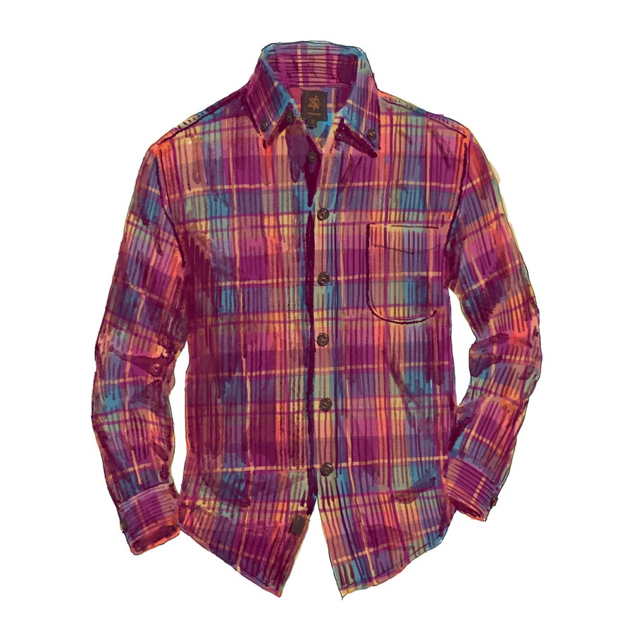 Men The Territory Ahead Shirts | Old Steamboat Plaid Corduroy Shirt