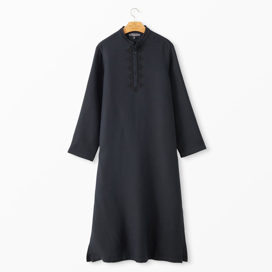 Men The J. Peterman Company Caftans | The Men'S Moroccan Evening Caftan Black