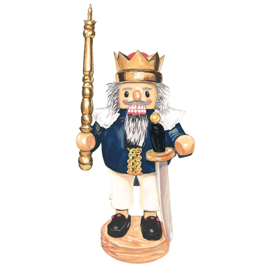 Accessories The J. Peterman Company | Medium King Nutcracker Royal Blue