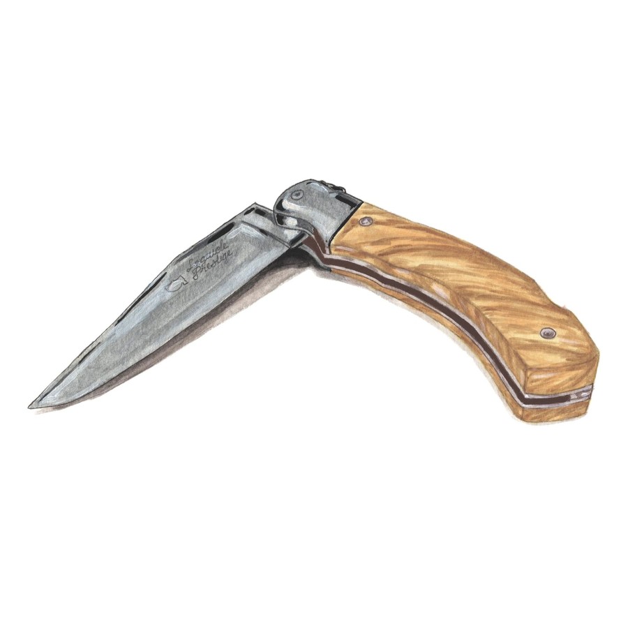 Men The J. Peterman Company Knives | Le Rouergue Pocket Knife Olive Wood