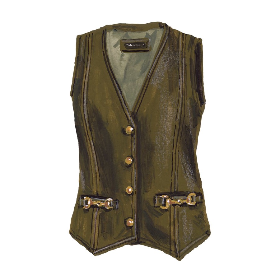 Women The J. Peterman Company Sweaters & Vests | Horsebit Vest