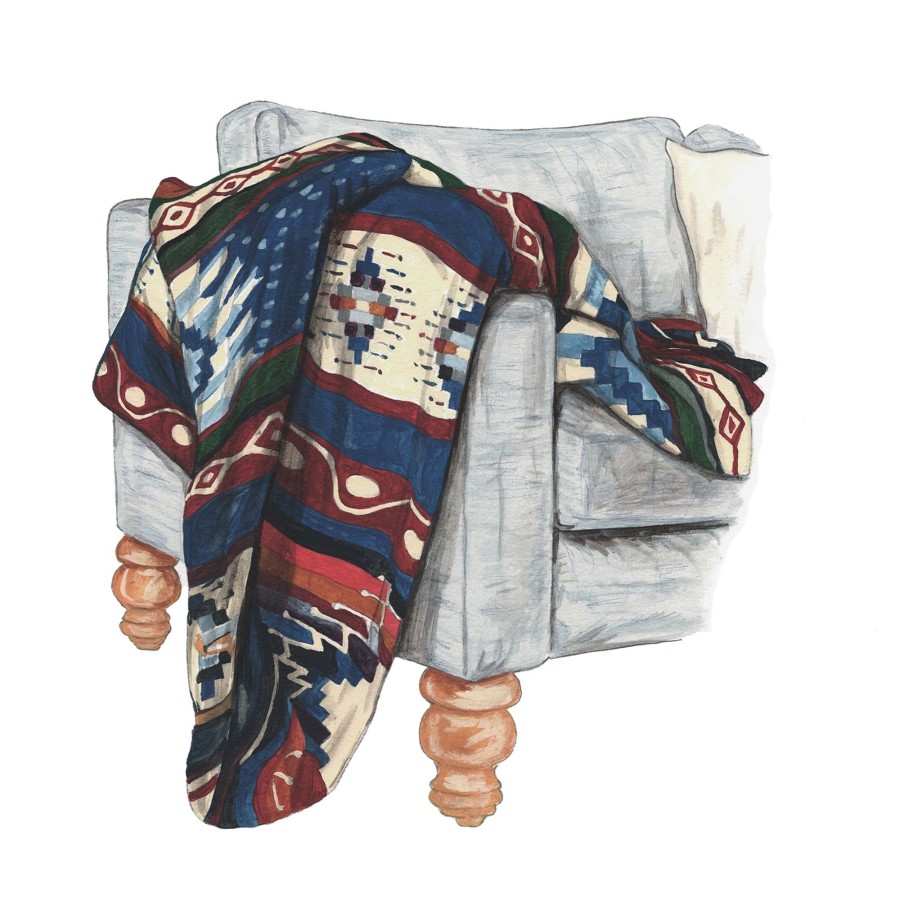 Accessories The J. Peterman Company | Fireside Southwestern Blanket Multi