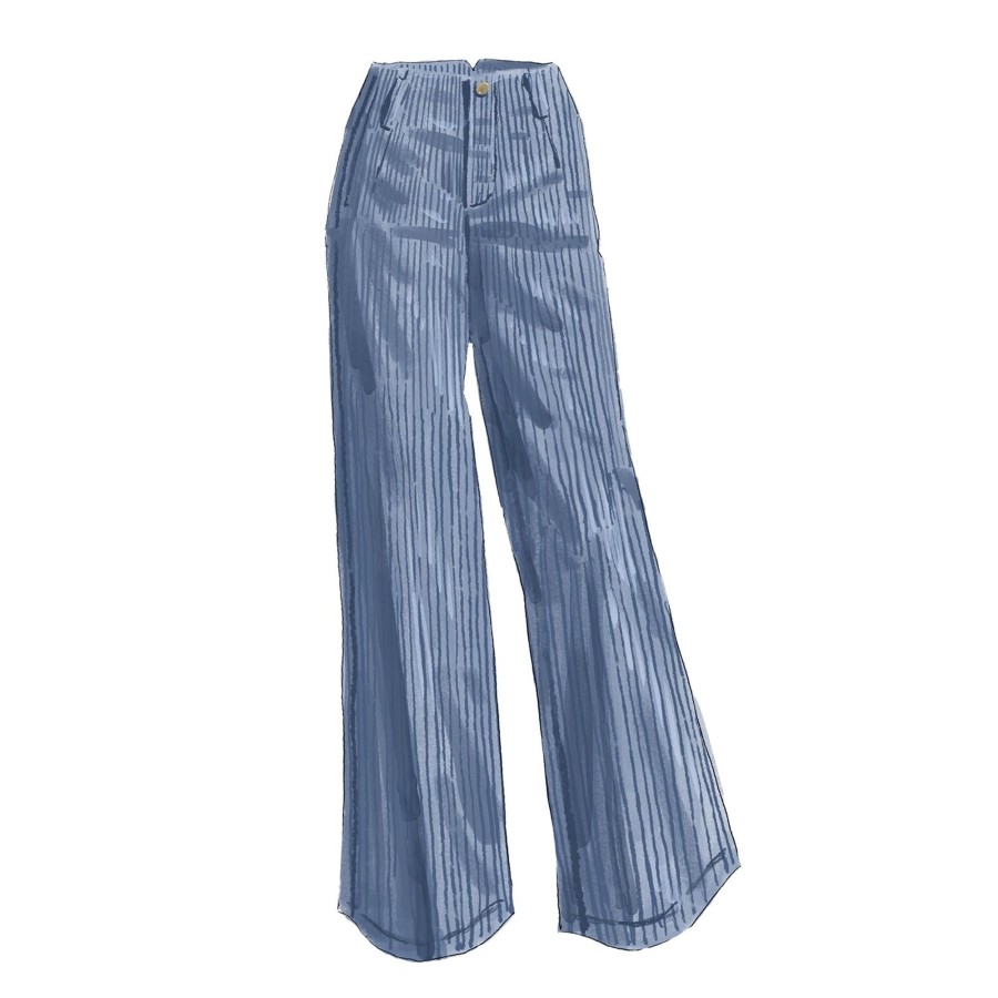 Women The J. Peterman Company Pants | Wide Leg Cords