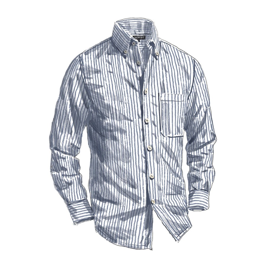 Men The J. Peterman Company Shirts | The Connecticut Shirt