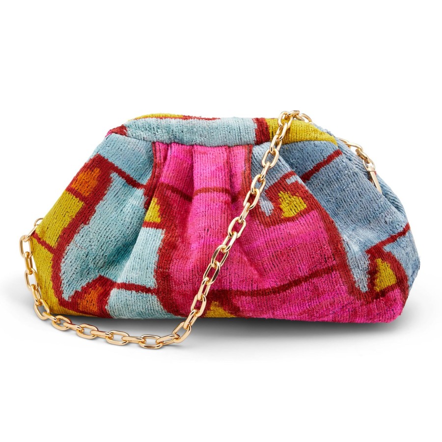 Accessories The J. Peterman Company | Silk Velvet Clutch Multi